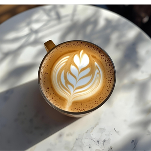 Coffee with latte art